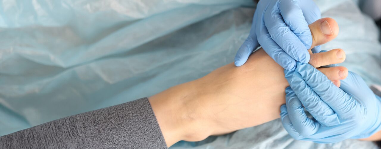 Professional foot care treatment at home
